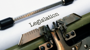 California Ballot Initiative Seeks to Repeal Infrastructure Funding Bill Legislation on typewriter
