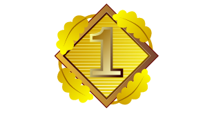 Gold number one illustration