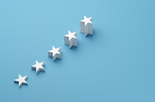 Stars on a blue background