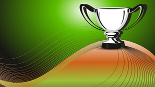 An Era of Legends Trophy on Hilltop Green Background