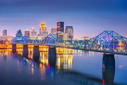 Downtown skyline of Louisville