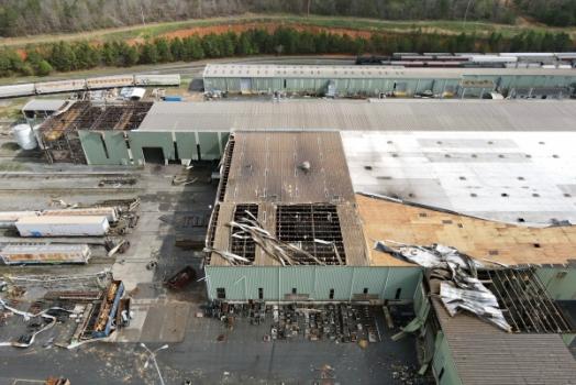 Inadequate Coverage for Lease Building Becomes Apparent After Loss Commercial building after tornado