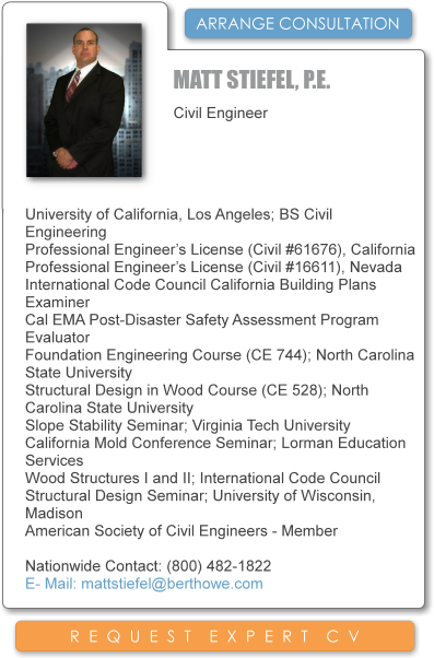 Licensed Roofing Contractor and Consultant to Legal Professionals