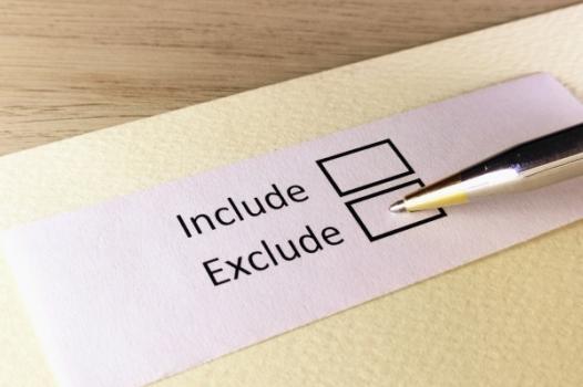 Check next to Exclude