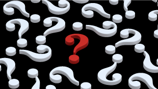What’s in a Name? Trademarks and Construction White question marks with one red question mark