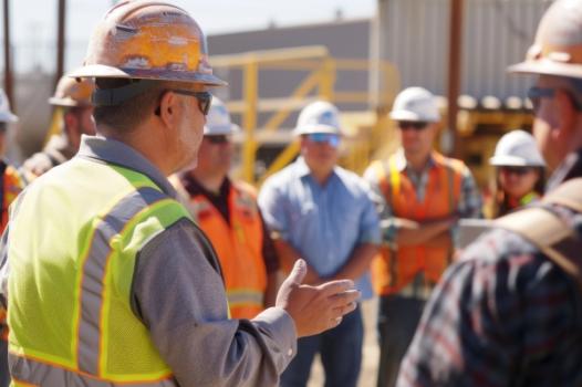 'Drywall Isn't Light': Peter Lupo on Safety Management at Standard Drywall Construction worker meeting