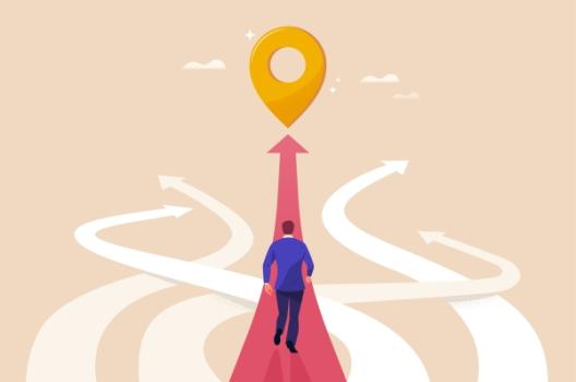 Location, Location, Location — But Which One? The Few Words in Your Construction Contract that Pick Where You Fight Illustration of person choosing path