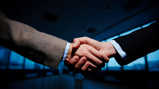 handshake of business partners