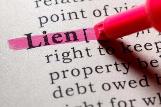 pink highlighter on Lien definition