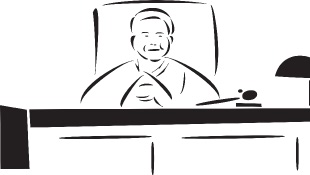 California Supreme Court Finds Vertical Exhaustion Applies to First-Level Excess Policies Illustration of judge sitting behind bench