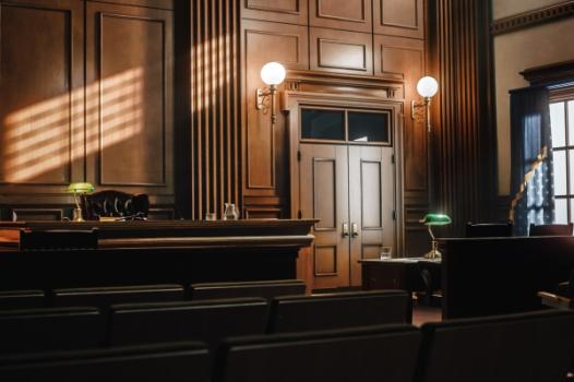 Interior courtroom