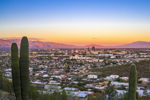 Arizona aerial view of community