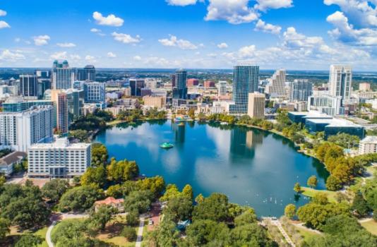 Orlando, Florida aerial view